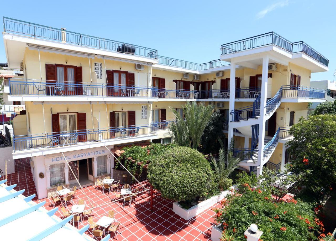 Hotel Karyatides Agia Marina  ภายนอก รูปภาพ